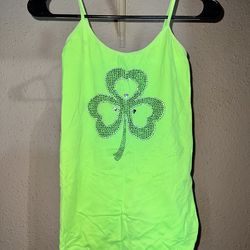 neon green tank top