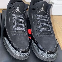 Jordan 3 Retro  "Black Cat" (2025)   SIZE: 10.5   BRAND NEW , NO TRADES  