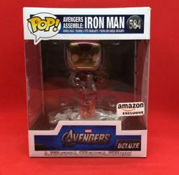 Funko Pop Marvel Avengers Assemble Series Iron Man 584 Amazon Exclusive Deluxe.