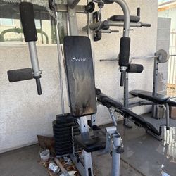 Exercise Machine And Bench 