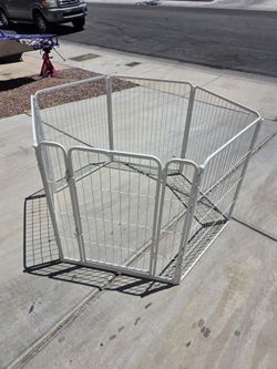 6 panel 32" heavy duty metal dog playpen
