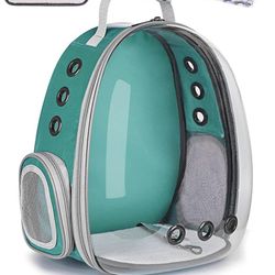 Lollimeow Cat Bubble Backpack Pet Travel Carrier for Cats and Dogs(Classic Green)