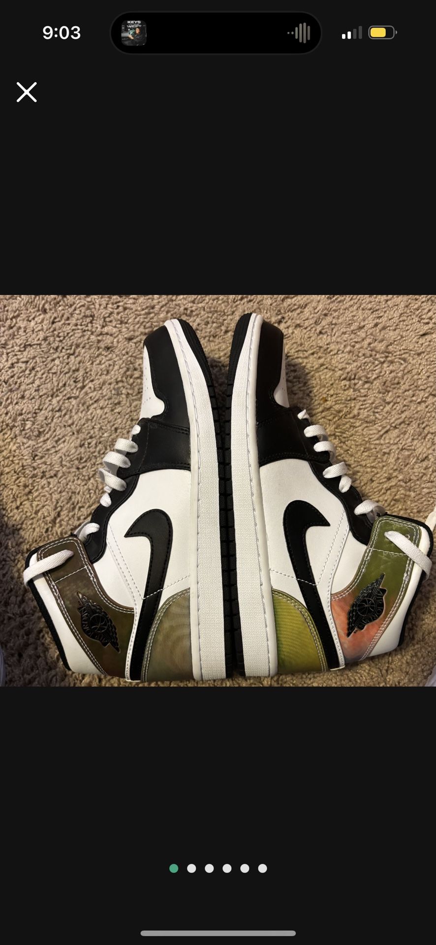 Jordan 1 Mid Heat Reactive