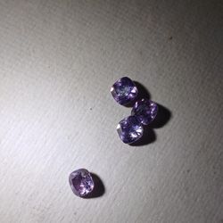 Amethyst Faceted Gem Stones