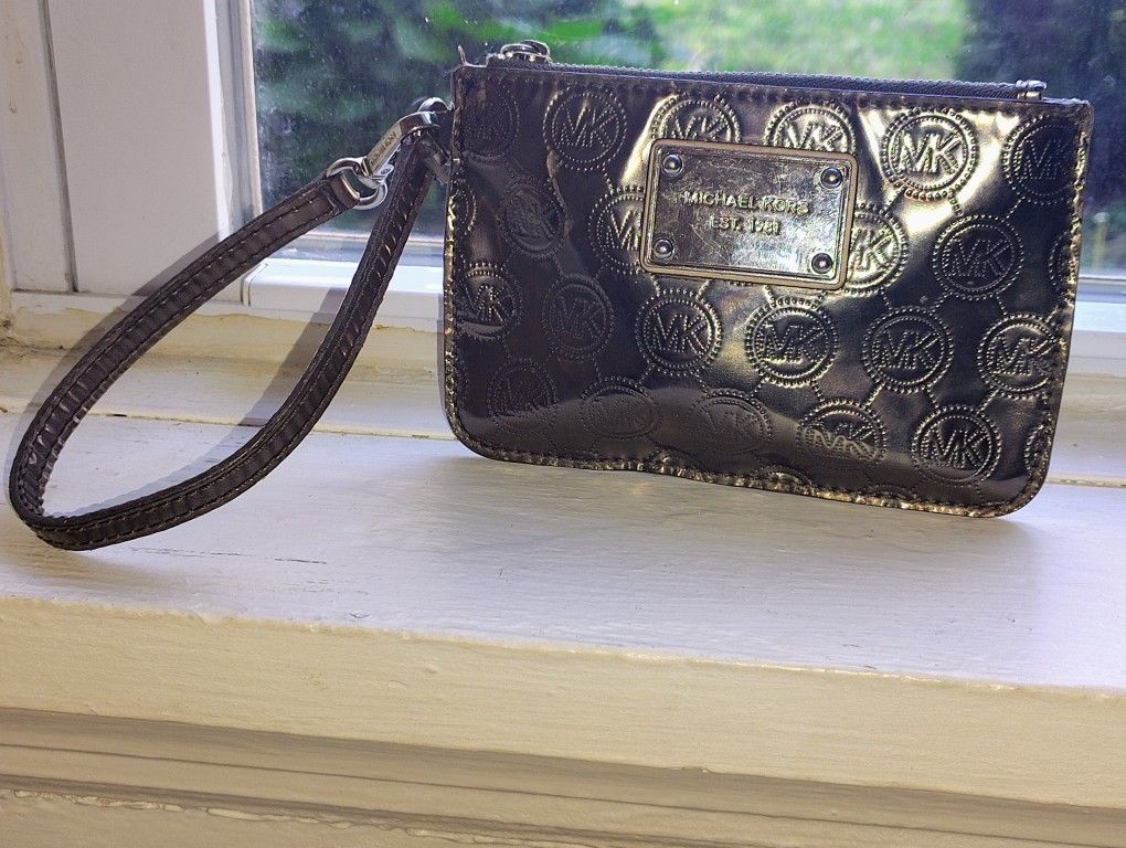 Michael Kors Gunmetal Wristlet