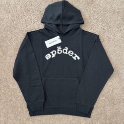 Black Rhinestone VVS Sp5der Hoodie M