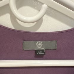 Alexander McQueen McQ Purple Jersey Cape Dress