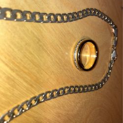 Gold  Chain and gold ring 14k 