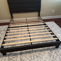 Queen Platform Bed Frame with Headboard