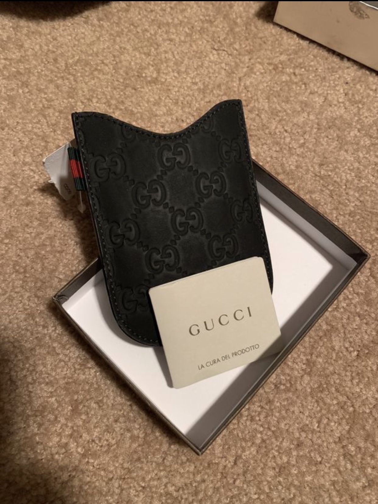 Gucci Men’s Wallet Cardholder - Leather - Brand New