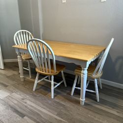 Dining Table Set with 3 Chairs
