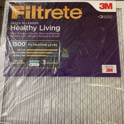 3M Filtrete Ultra Allergen 1500 filtration 4 Filters All New FOUR TOTAL 18x18x1