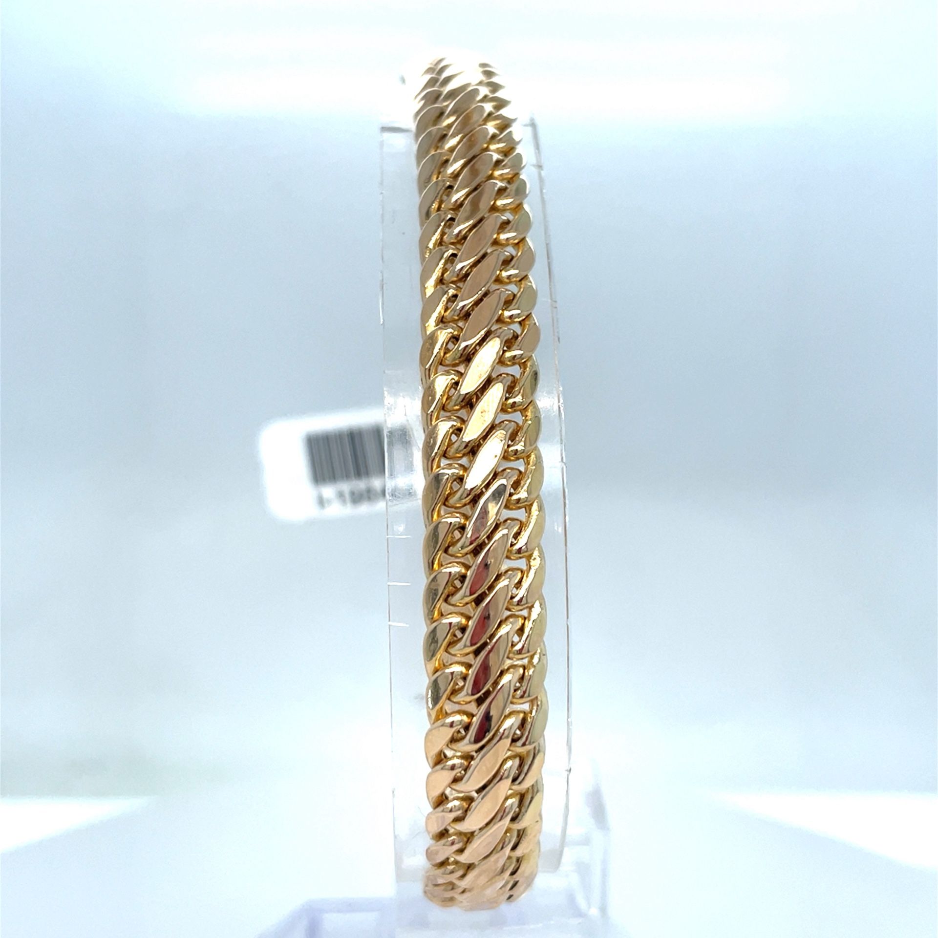 14Kt Yellow Gold 8” Weave Bracelet 9.40g 8.6mm I-1984