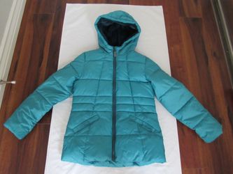 Girls Youth 10/12 Green Winter Jacket, Wonder Nation