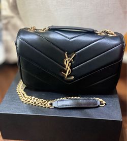 Loulou Small YSL Shoulder Bag in Quilted Leather
