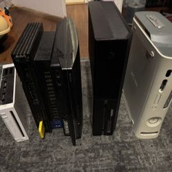 5 console game lot xbox playstation nintendo