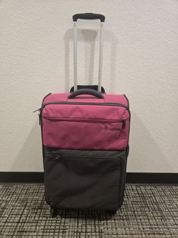 Pink Suitcase with Omni-directional Rolling