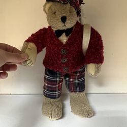 Vintage Teddy Bear Golf Player Portable Toy