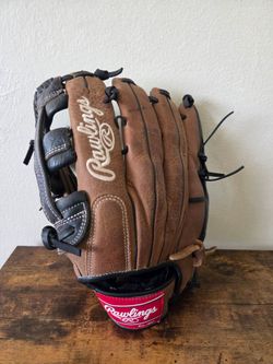 Rawlings D1275HDB 12.75” Leather Fielders Baseball Glove Premium Series LH Throw Lefty