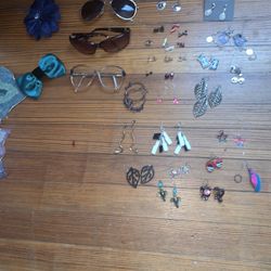 MISCELLANEOUS EARRINGS/HAIR ACCESSORIES/GLASSES