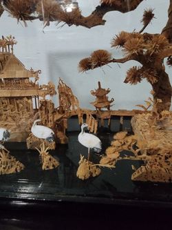 CHINESE CORK CARVING
