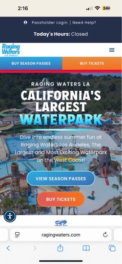 Raging Water tickets
