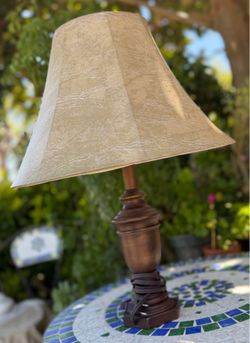 Vintage Mid Century Modern Marble Swirl Ceramic Table Lamp