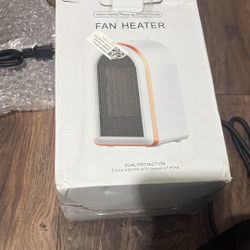 Gyedtr Space Heater,Heaters Indoor Portable with Thermostat, Fast Heating Ceramic Room Small Heater 1200W and 800W Two Settings with Heating and Fan M