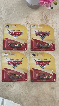 Disney Pixar Cars 20th Anniversary Lightning McQueen Die-Cast 4-Pack