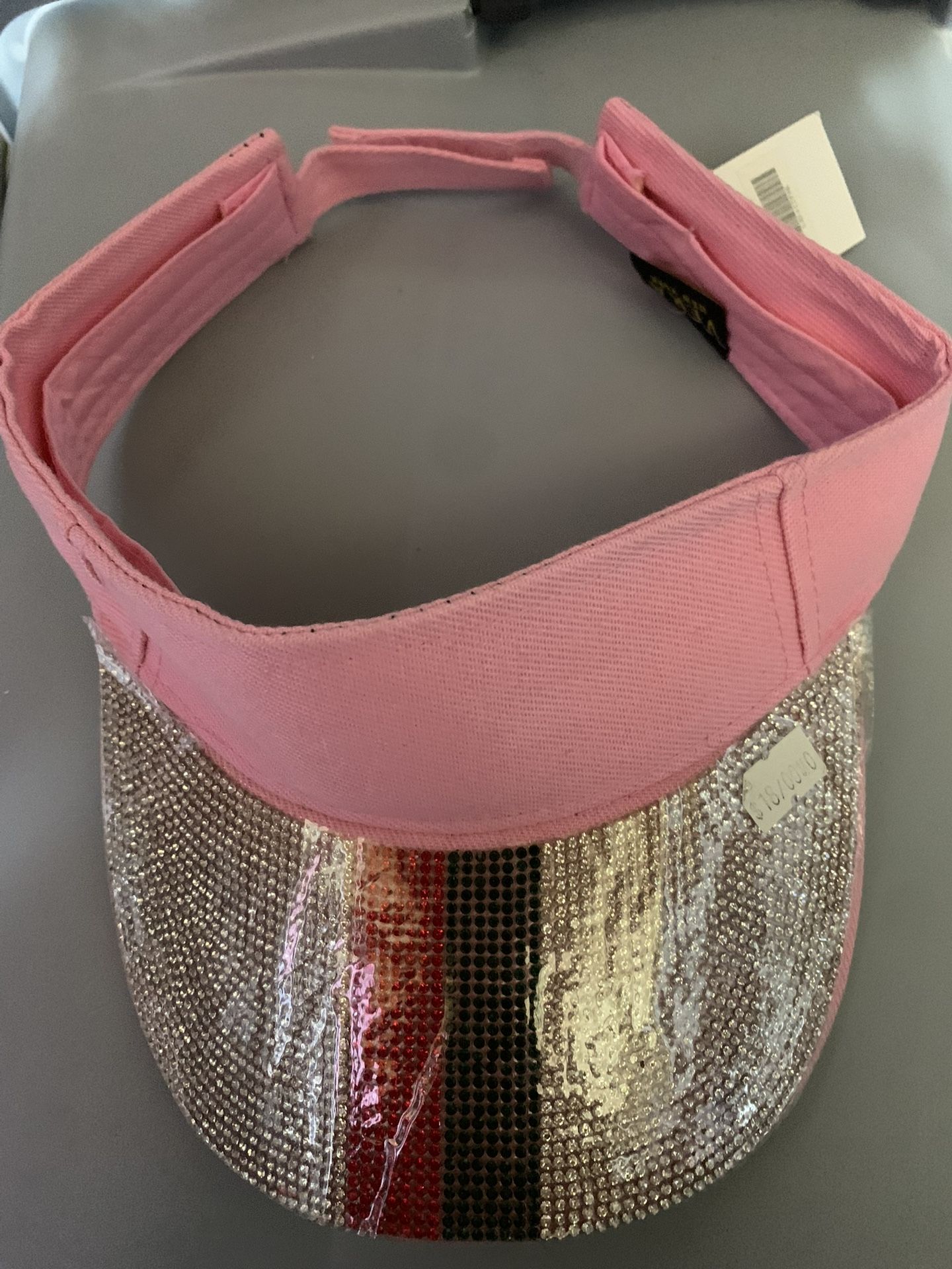 PINK RINESTONE VISOR