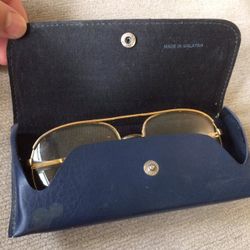 Reading Glasses In Blue Eye Case
