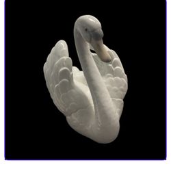 Large Lladro Swan Porcelain Statue Figurine #5231 Mint Condition Collectible