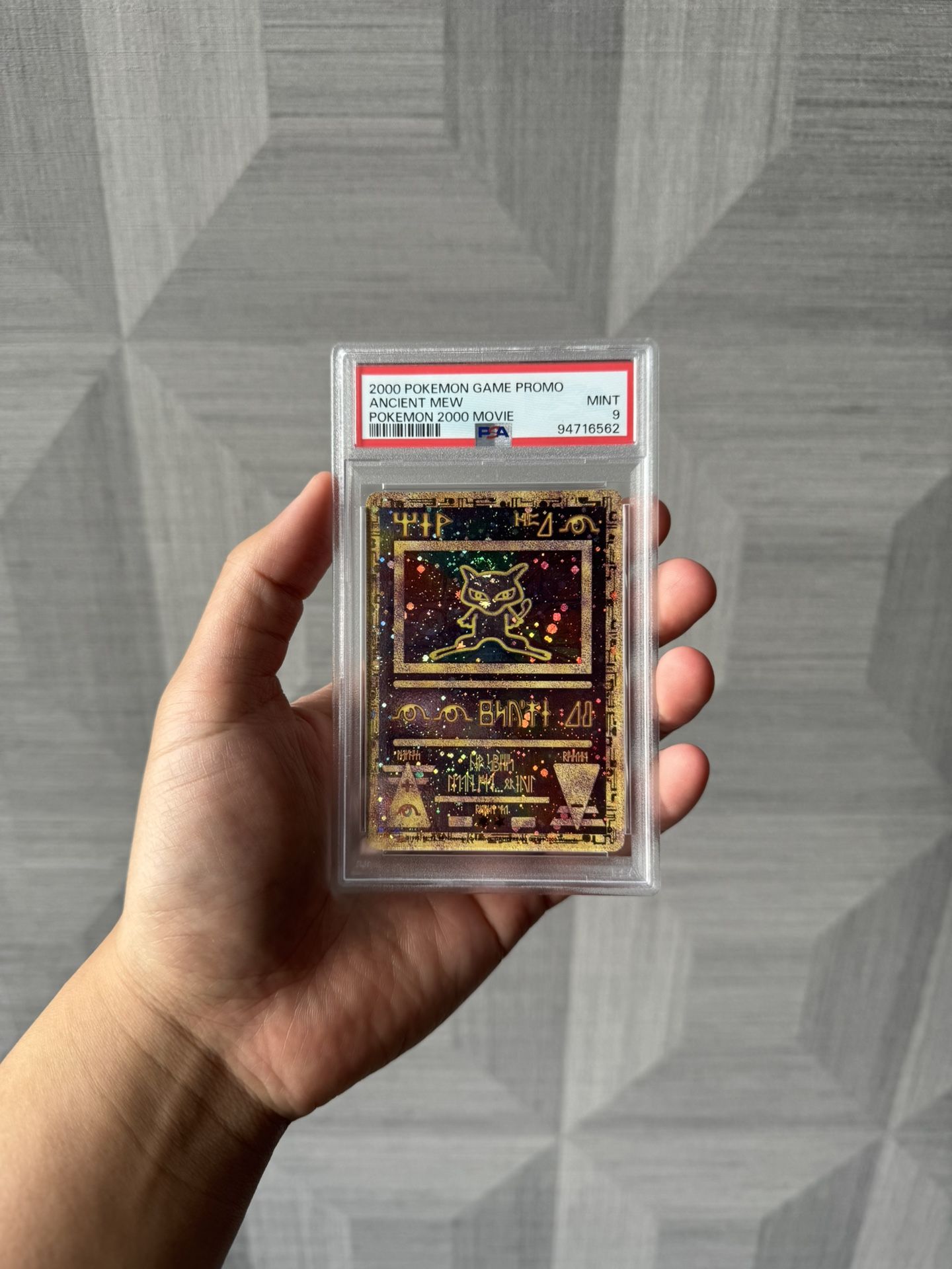 Pokemon PSA 9 Ancient Mew w/ Double Swirl