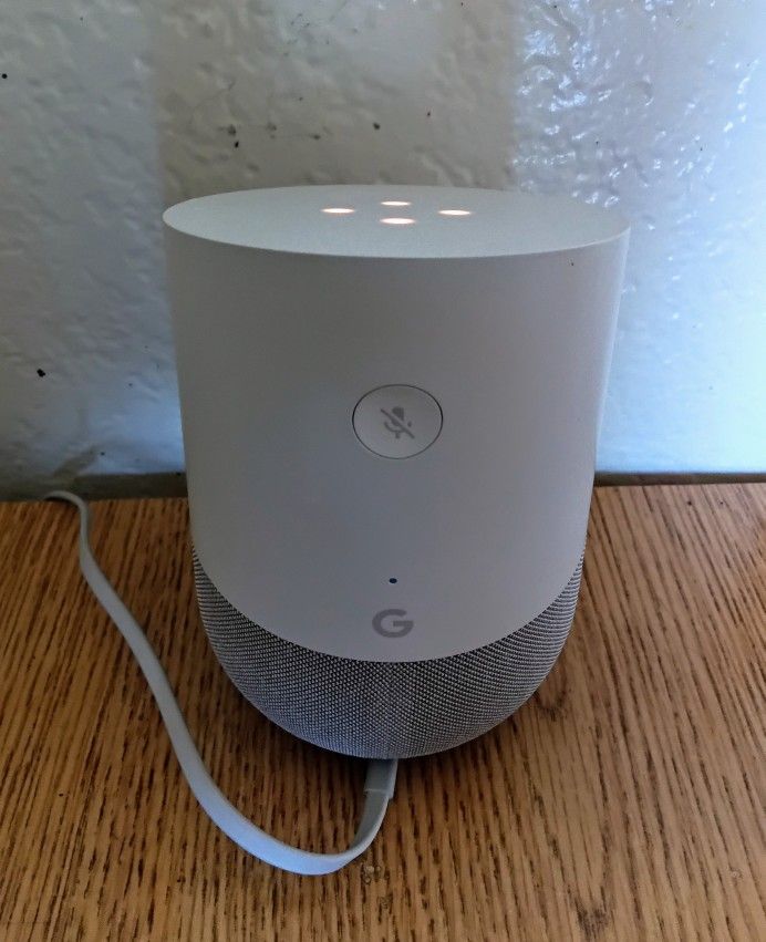 Google Home White Slate One Size Smart Speaker Google Assistant