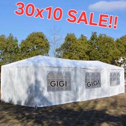 10x20 wedding party tent outdoor canopy teng with side walls white FOR S@LE