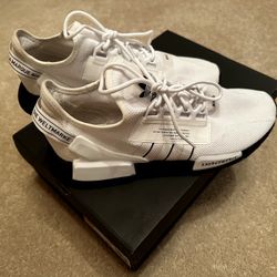 ADIDAS NMD_R1.V2 WHITE AND BLACK (SIZE 11.5)