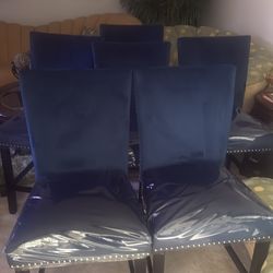 Velvet High Counter Chairs