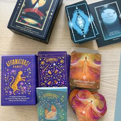 4 Tarot & Oracle Card Decks w/ Guidebooks – Beautiful Complete Sets