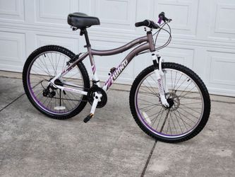 26×2.30×17" front suspension mountain bike with front disc wheel