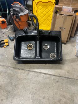 Koehler cast iron kitchen sink