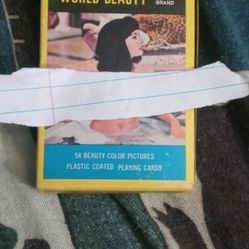 World Beauty Brand Playing cards.