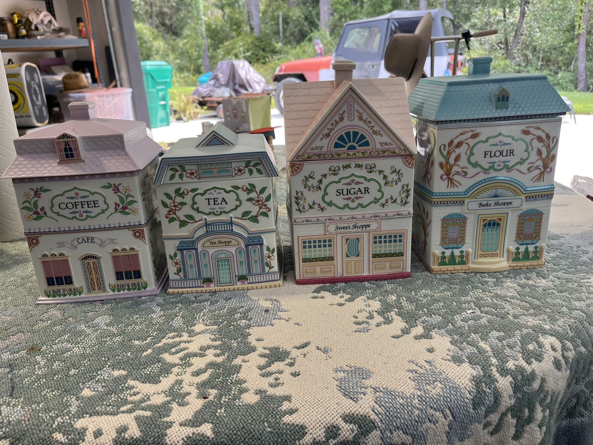 Vintage Lenox Spice Village Canisters