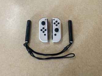 Original Nintendo Switch OLED Joycons Controllers with Wrist Straps