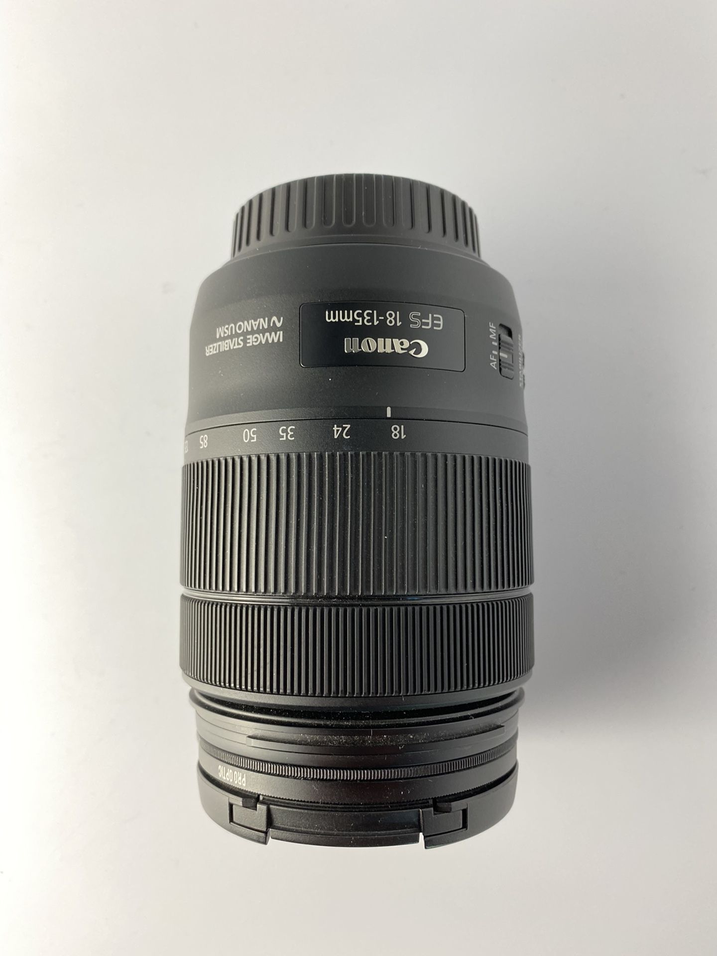 Canon EFS 18-135 Lens With Video Zoom Adapter