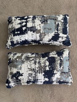 Set of 2 Abstract Lumbar Throw Pillows