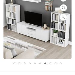 Brand New In The Box Eight Shelf Bookcase Brown