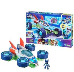 🚗 NEW – PJ Masks Power Heroes PJ Hero Vehicle (4 Available!) ⚡ Convertible Hero Flash Vehicle of Power Heroes with 3 Modes, Lights & Sounds