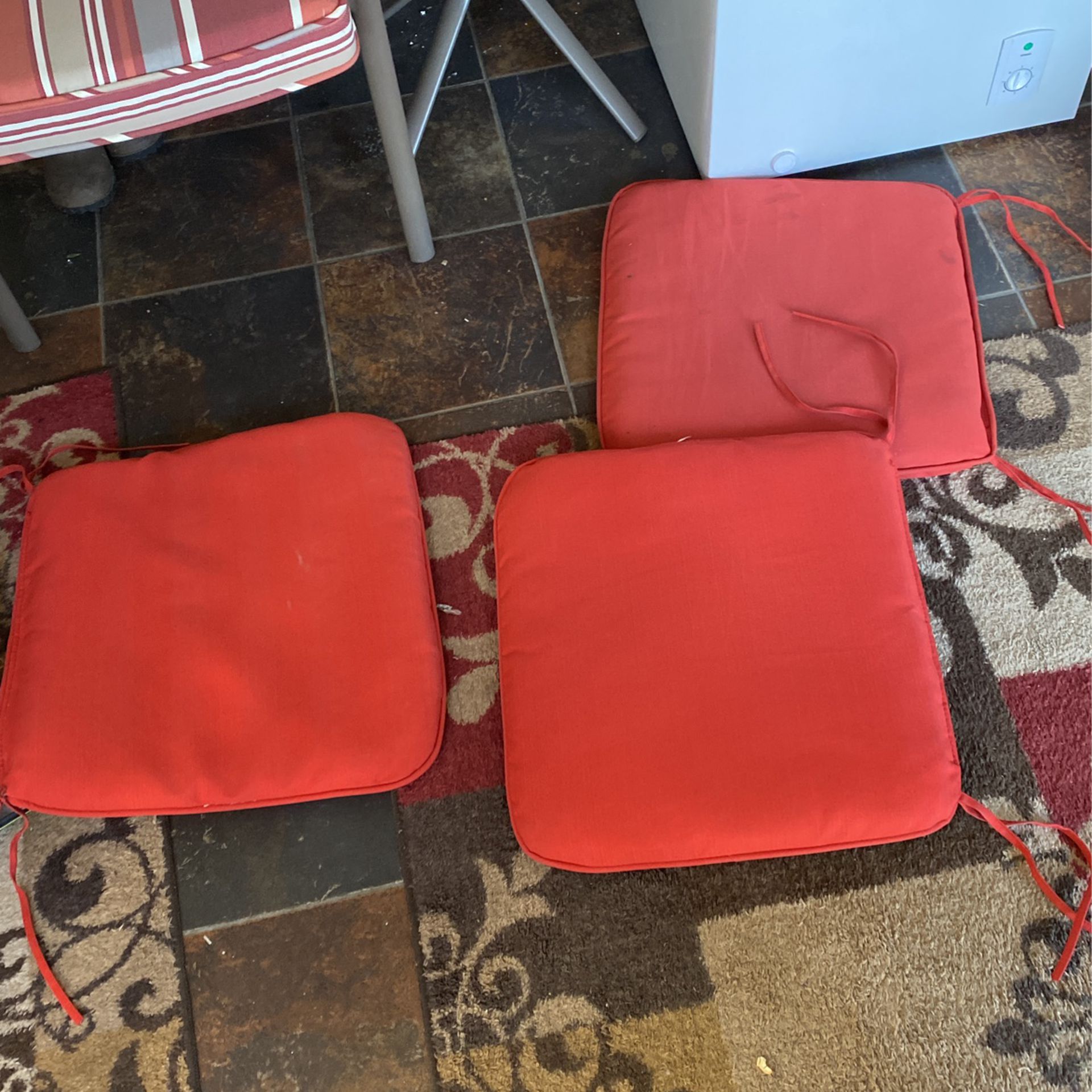 3 Chair Cushions Seats Only