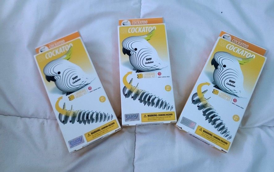 Cockatoo 3-D Puzzle Kits