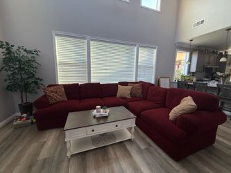 Red Sectional Sofa Couch